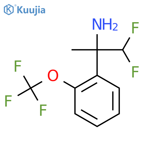 1,1-difluoro-2-2-(trifluoromethoxy)phenylpropan-2-amine structure
