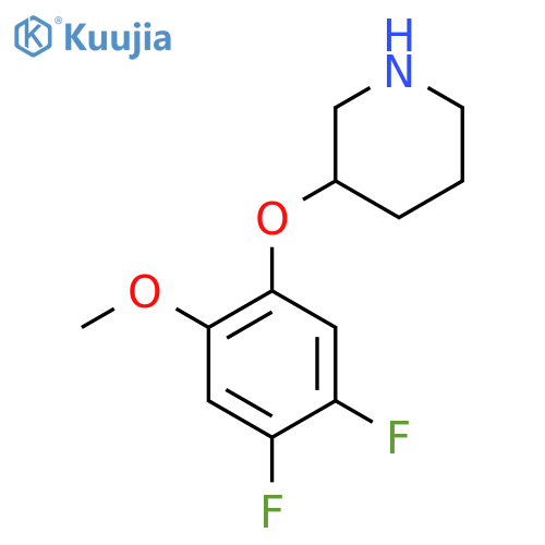 3-(4,5-difluoro-2-methoxyphenoxy)piperidine structure