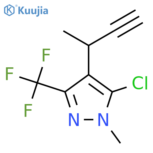 4-(but-3-yn-2-yl)-5-chloro-1-methyl-3-(trifluoromethyl)-1H-pyrazole structure