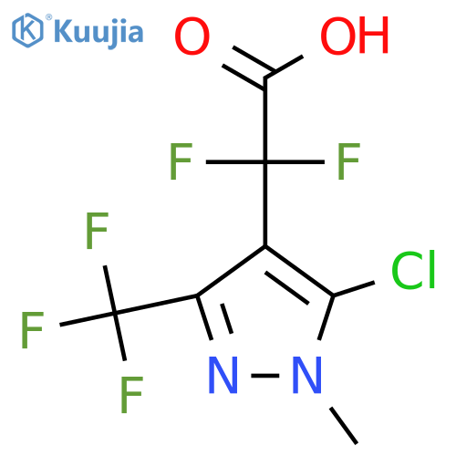 2-5-chloro-1-methyl-3-(trifluoromethyl)-1H-pyrazol-4-yl-2,2-difluoroacetic acid structure