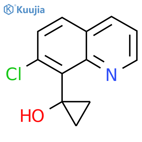 1-(7-chloroquinolin-8-yl)cyclopropan-1-ol structure