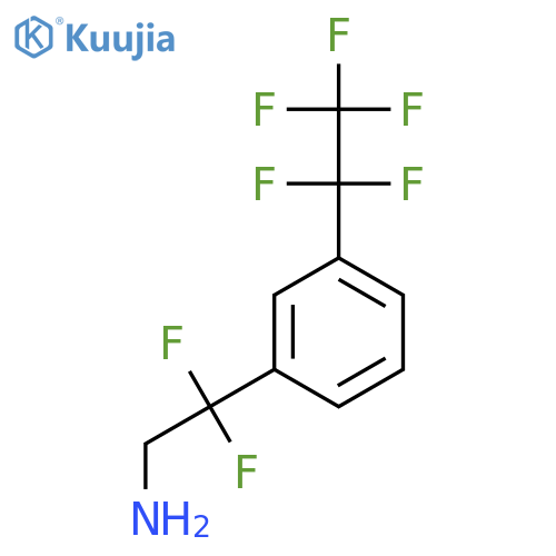 2,2-difluoro-2-3-(pentafluoroethyl)phenylethan-1-amine structure