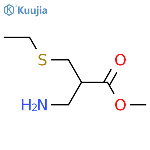 methyl 3-amino-2-(ethylsulfanyl)methylpropanoate structure