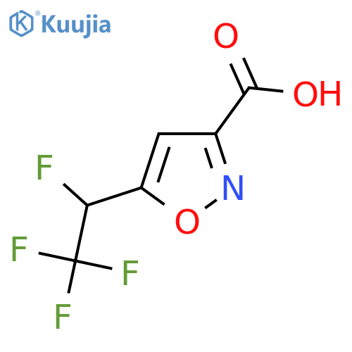 5-(1,2,2,2-tetrafluoroethyl)-1,2-oxazole-3-carboxylic acid structure
