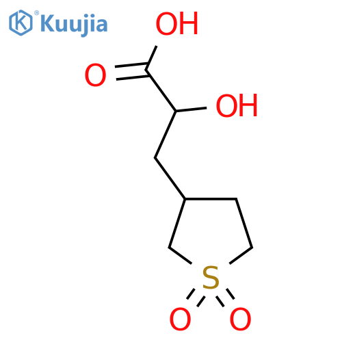 3-(1,1-dioxo-1lambda6-thiolan-3-yl)-2-hydroxypropanoic acid structure