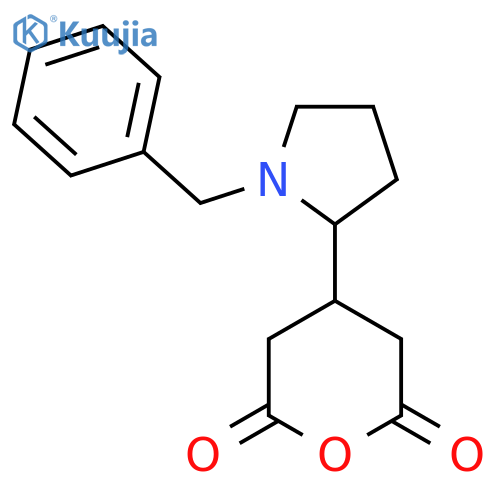 4-(1-benzylpyrrolidin-2-yl)oxane-2,6-dione structure