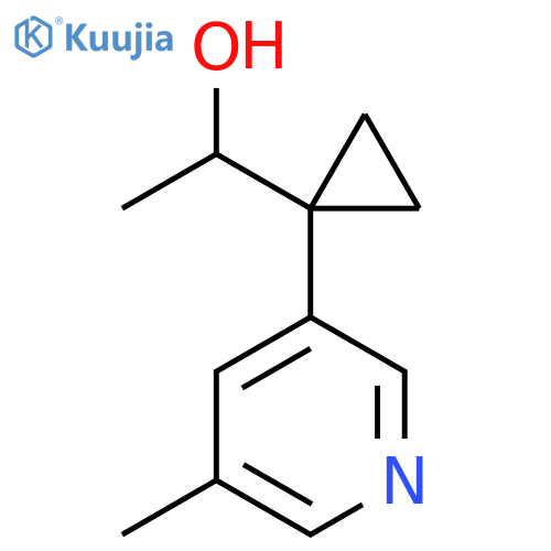 1-1-(5-methylpyridin-3-yl)cyclopropylethan-1-ol structure