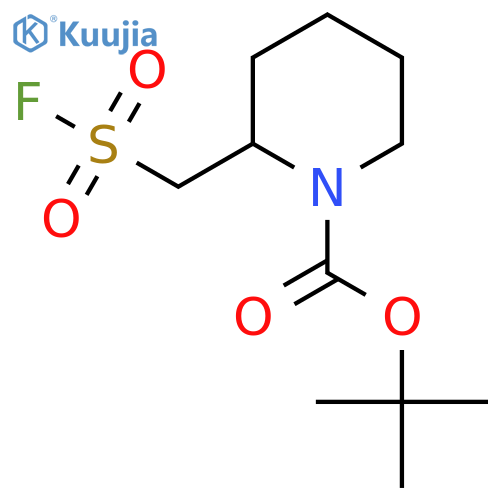 tert-butyl 2-(fluorosulfonyl)methylpiperidine-1-carboxylate structure