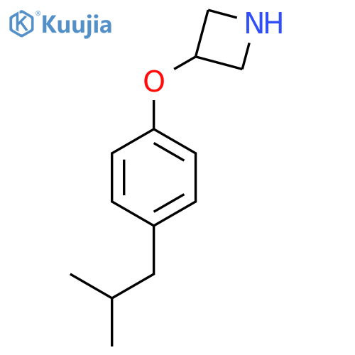 3-4-(2-methylpropyl)phenoxyazetidine structure