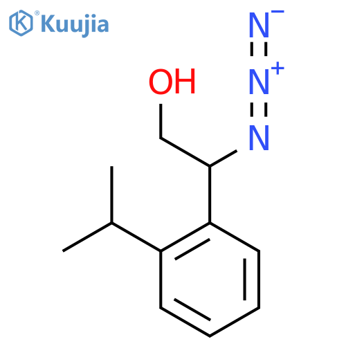 2-azido-2-2-(propan-2-yl)phenylethan-1-ol structure