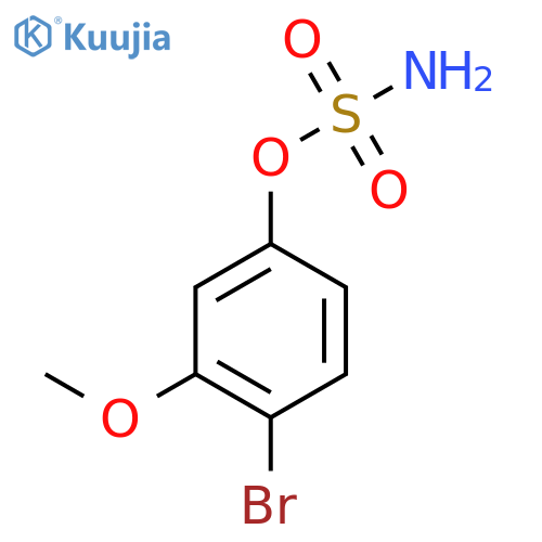 4-bromo-3-methoxyphenyl sulfamate structure