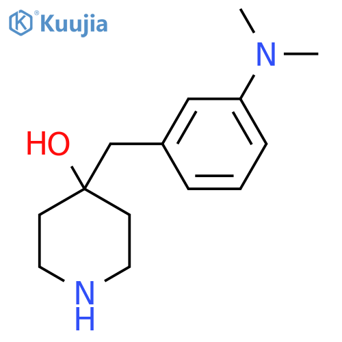 4-{3-(dimethylamino)phenylmethyl}piperidin-4-ol structure