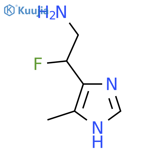 2-fluoro-2-(4-methyl-1H-imidazol-5-yl)ethan-1-amine structure