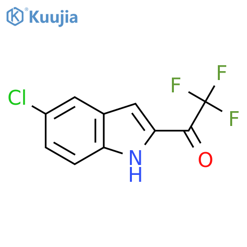 1-(5-chloro-1H-indol-2-yl)-2,2,2-trifluoroethan-1-one structure