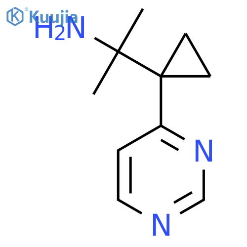 2-1-(pyrimidin-4-yl)cyclopropylpropan-2-amine structure