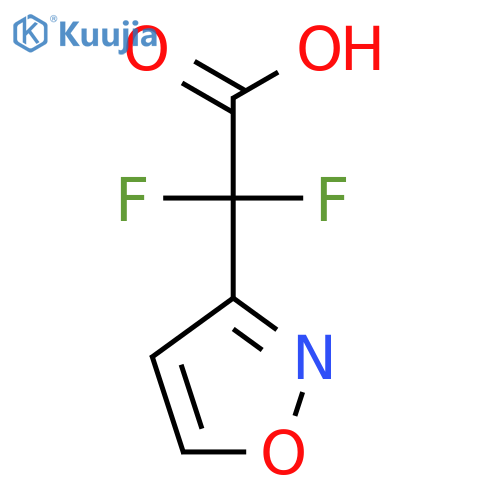 2,2-difluoro-2-(1,2-oxazol-3-yl)acetic acid structure