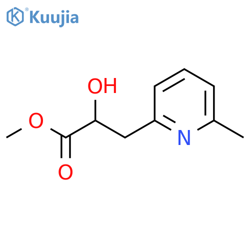 methyl 2-hydroxy-3-(6-methylpyridin-2-yl)propanoate structure