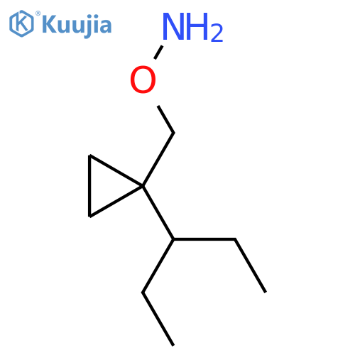O-{1-(pentan-3-yl)cyclopropylmethyl}hydroxylamine structure
