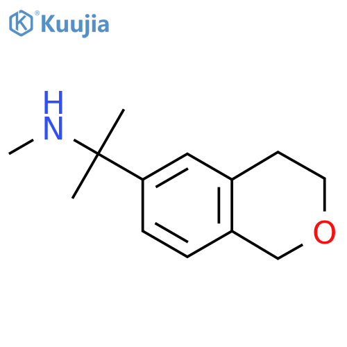 2-(3,4-dihydro-1H-2-benzopyran-6-yl)propan-2-yl(methyl)amine structure