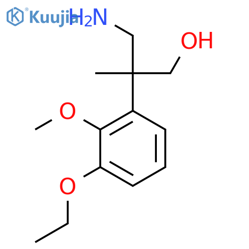3-amino-2-(3-ethoxy-2-methoxyphenyl)-2-methylpropan-1-ol structure