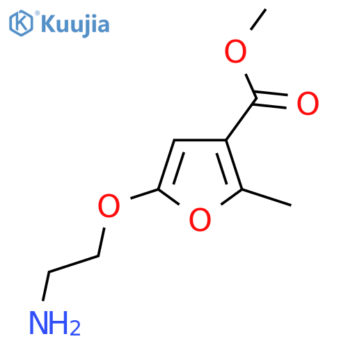 methyl 5-(2-aminoethoxy)-2-methylfuran-3-carboxylate structure
