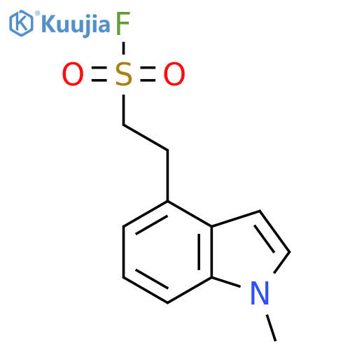 2-(1-methyl-1H-indol-4-yl)ethane-1-sulfonyl fluoride structure