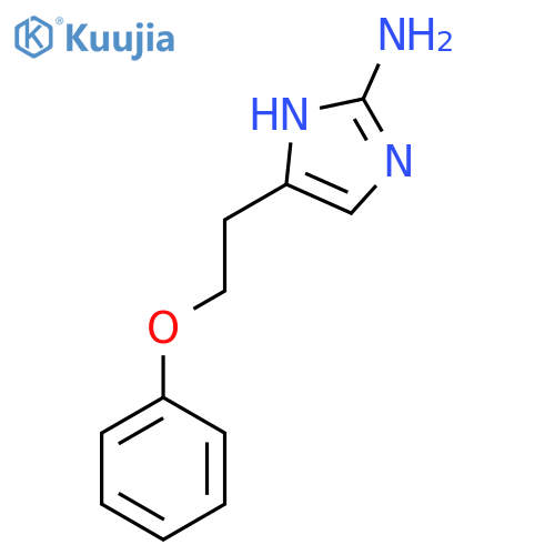 5-(2-phenoxyethyl)-1H-imidazol-2-amine structure