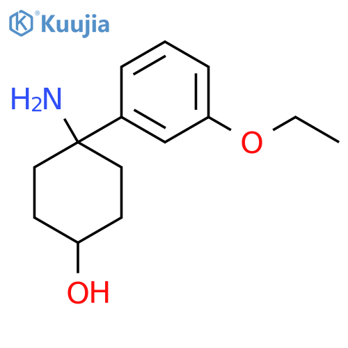 4-amino-4-(3-ethoxyphenyl)cyclohexan-1-ol structure