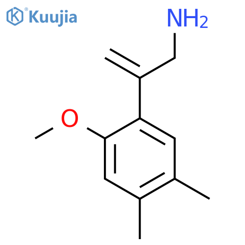 2-(2-methoxy-4,5-dimethylphenyl)prop-2-en-1-amine structure