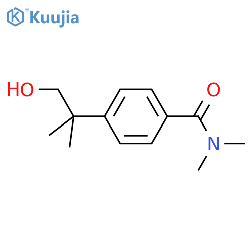 4-(1-hydroxy-2-methylpropan-2-yl)-N,N-dimethylbenzamide structure