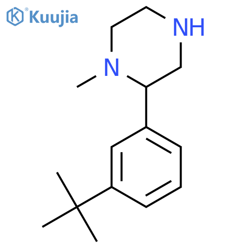 2-(3-tert-butylphenyl)-1-methylpiperazine structure