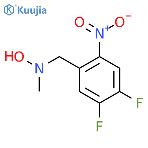 N-(4,5-difluoro-2-nitrophenyl)methyl-N-methylhydroxylamine structure