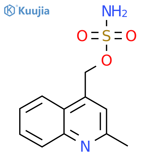 (2-methylquinolin-4-yl)methyl sulfamate structure