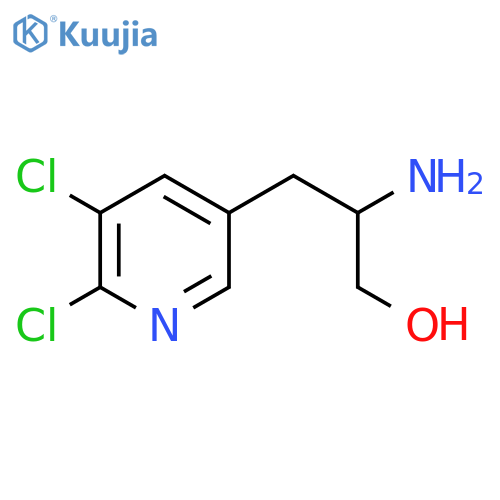 2-amino-3-(5,6-dichloropyridin-3-yl)propan-1-ol structure