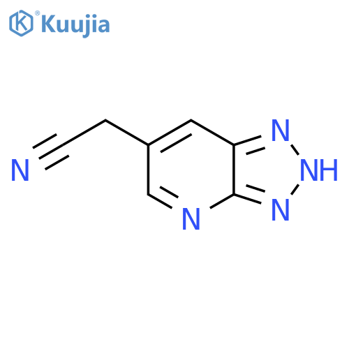 2-{3H-1,2,3triazolo4,5-bpyridin-6-yl}acetonitrile structure