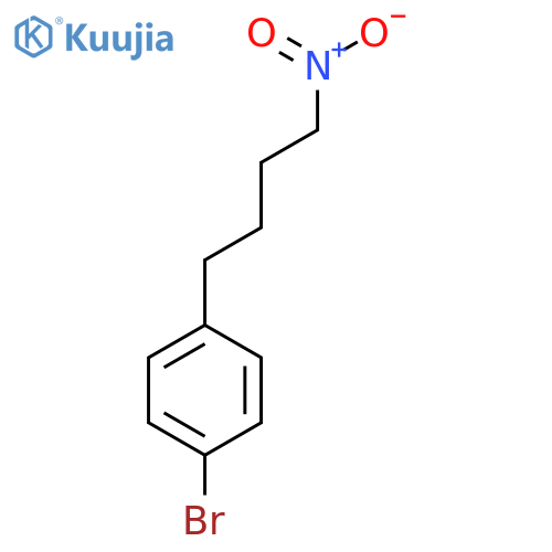 1-bromo-4-(4-nitrobutyl)benzene structure