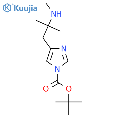 tert-butyl 4-2-methyl-2-(methylamino)propyl-1H-imidazole-1-carboxylate structure
