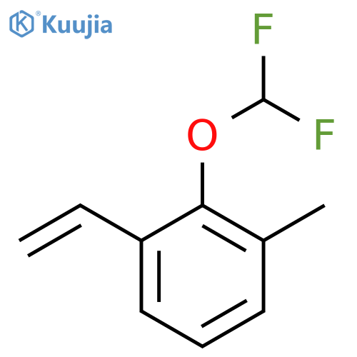 2-(difluoromethoxy)-1-ethenyl-3-methylbenzene structure