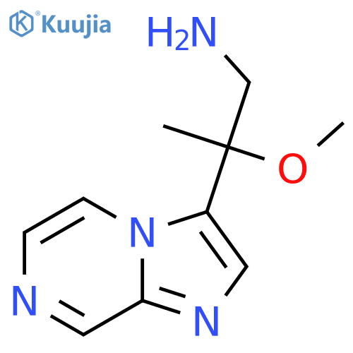 2-{imidazo1,2-apyrazin-3-yl}-2-methoxypropan-1-amine structure