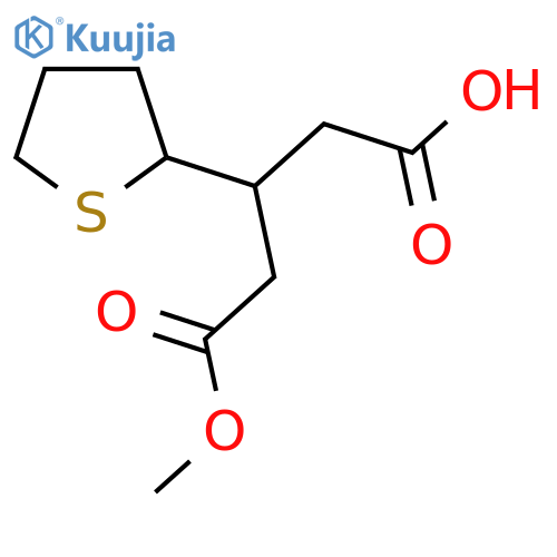 5-methoxy-5-oxo-3-(thiolan-2-yl)pentanoic acid structure