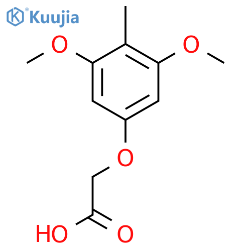 2-(3,5-dimethoxy-4-methylphenoxy)acetic acid structure