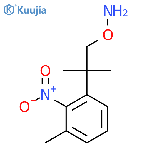 O-2-methyl-2-(3-methyl-2-nitrophenyl)propylhydroxylamine structure