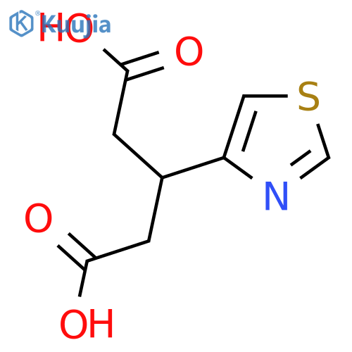 3-(1,3-thiazol-4-yl)pentanedioic acid structure