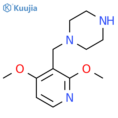 1-(2,4-dimethoxypyridin-3-yl)methylpiperazine structure