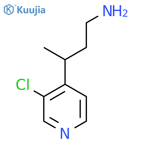 3-(3-chloropyridin-4-yl)butan-1-amine structure