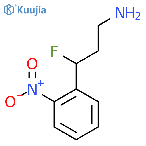 3-fluoro-3-(2-nitrophenyl)propan-1-amine structure