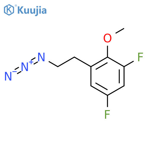 1-(2-azidoethyl)-3,5-difluoro-2-methoxybenzene structure