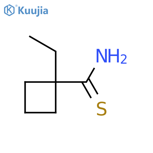 1-ethylcyclobutane-1-carbothioamide structure