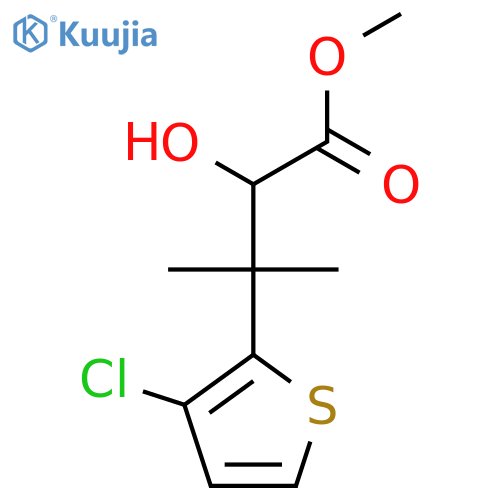methyl 3-(3-chlorothiophen-2-yl)-2-hydroxy-3-methylbutanoate structure