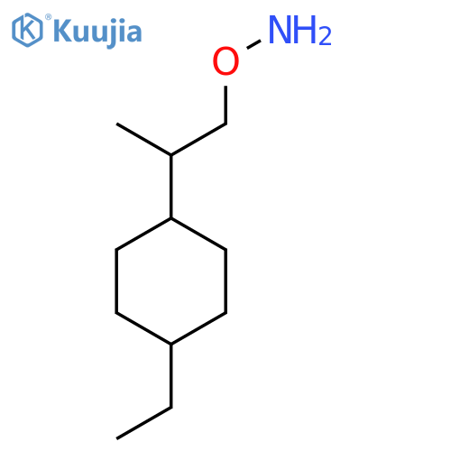 O-2-(4-ethylcyclohexyl)propylhydroxylamine structure